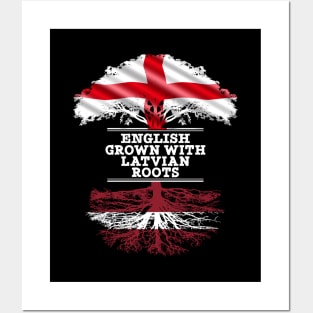 English Grown With Latvian Roots - Gift for Latvian With Roots From Latvia Posters and Art